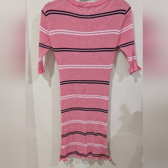 English Factory Bodycon Striped Shirt Dress - Picture 7 of 7